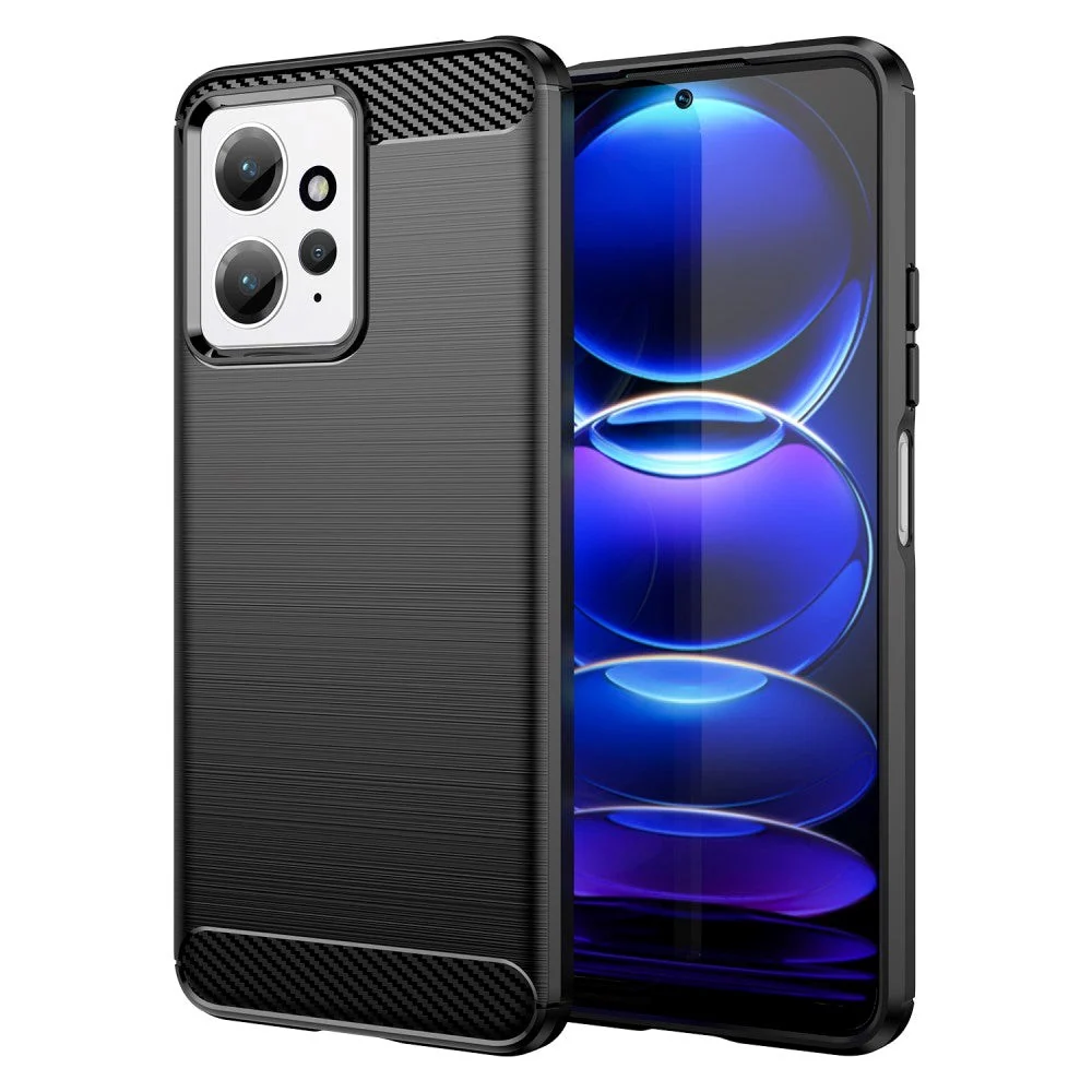 Xiaomi Redmi Note 12 (4G) Brushed Carbon Deksel – Svart v:2286938 Xiaomi Redmi Note 12 (4G) Brushed Carbon Deksel – Svart v:2286938