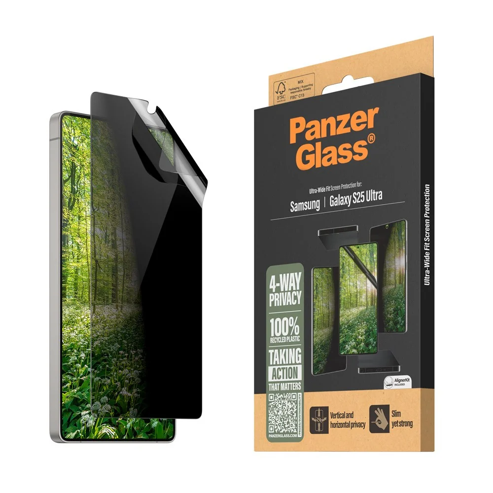 Samsung Galaxy S25 Ultra PanzerGlass Eco Matrix 4-Way Privacy Skjermbe v:7158603 Samsung Galaxy S25 Ultra PanzerGlass Eco Matrix 4-Way Privacy Skjermbe v:7158603