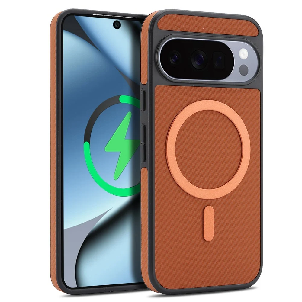 Google Pixel 11 / 11 Pro EIDERWOOD Deksel med Karbonstruktur – MagSafe v:2882820