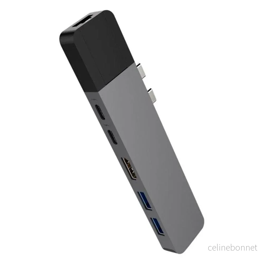 Hyperdrive Net USB-C Multi Adapter 6-i-2 – Grå v:9095244