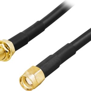 DELTACO Antennkabel, RP-SMA hane – RP-SMA hona, 2m v:1247105 DELTACO Antennkabel, RP-SMA hane – RP-SMA hona, 2m v:1247105