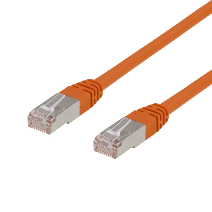 DELTACO F/UTP Cat6 patchkabel, 1,5 m, 250 MHz, Delta, LSZH, oransje v:9059008