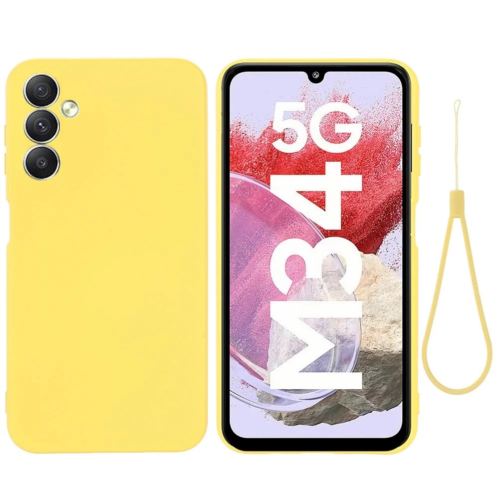 Samsung Galaxy M34 (5G) / F34 (5G) Liquid Silikon Deksel med Stropp – v:8182808