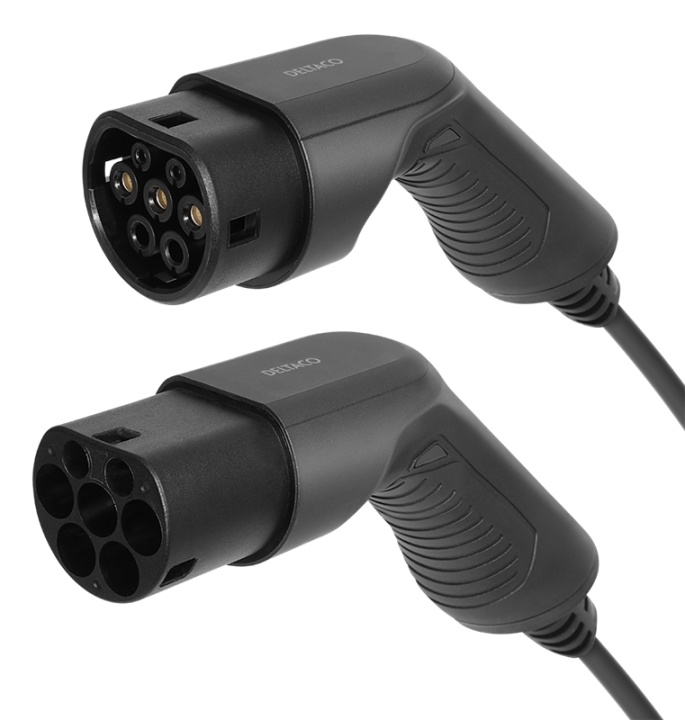 DELTACO EV-cable type 2 - type 2, 1 phase, 16A, 7M v:2735926