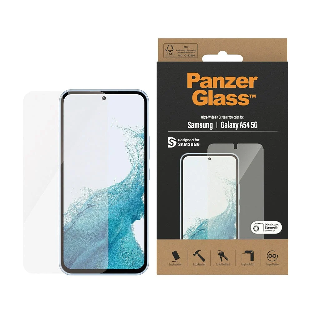 Samsung Galaxy A54 (5G) PanzerGlass Ultra Wide Fit Skjermbeskyttelsesg v:9641657 Samsung Galaxy A54 (5G) PanzerGlass Ultra Wide Fit Skjermbeskyttelsesg v:9641657