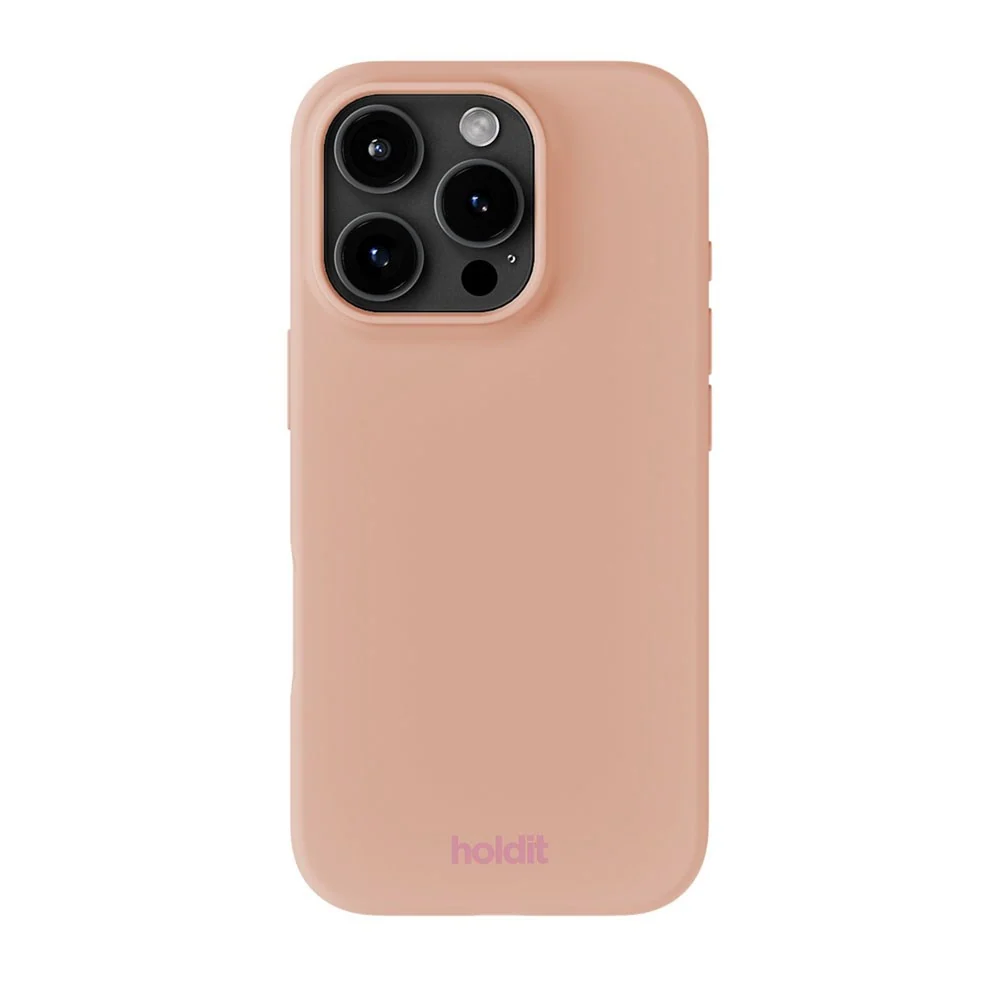 iPhone 16 Pro Max Holdit Soft Touch Silikon Deksel - Bare Pink v:3453109