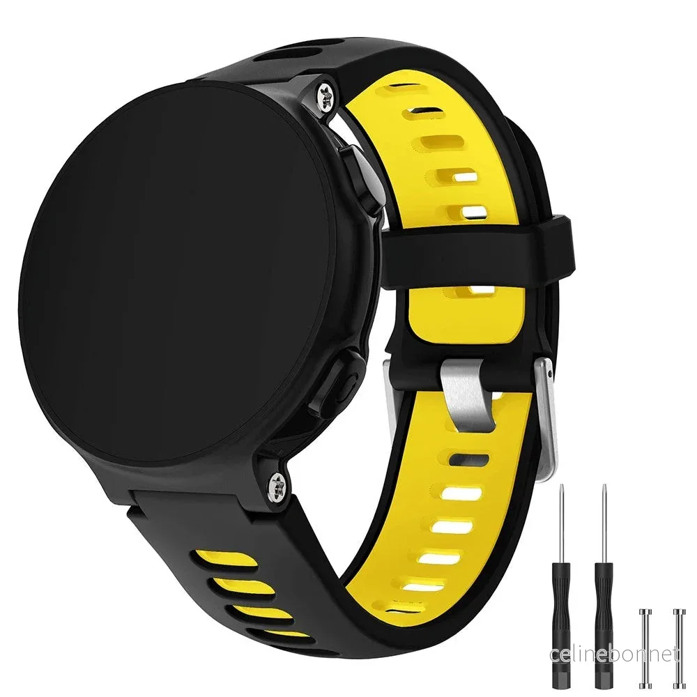 Universal Garmin Forerunner Interlaced Reim Svart / Gul v:2582278