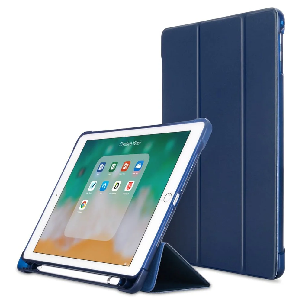 iPad 9.7 (2018-2017) / iPad Air / iPad Air 2 Tri-Fold Flip Deksel m. F v:1725980