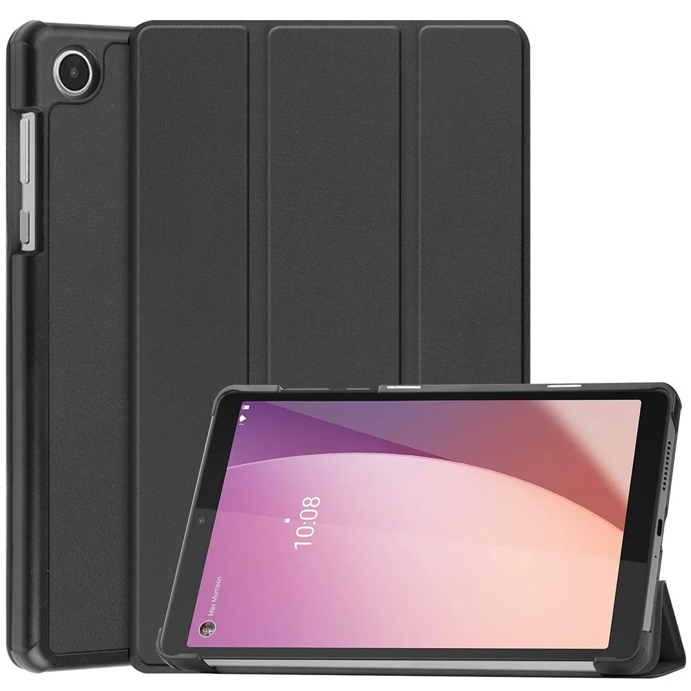 EIDERWOOD Lenovo Tab M8 (4. Gen.) Tri-Fold Kunstskinn Flip Deksel – Sv v:4355950