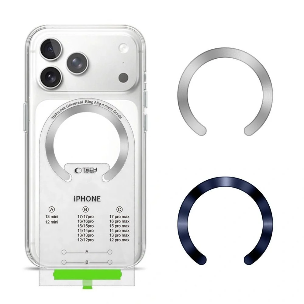 Tech-Protect MagSafe Kompatibel Magnetisk Ring m. Installasjonsramme – v:9255619 Tech-Protect MagSafe Kompatibel Magnetisk Ring m. Installasjonsramme – v:9255619