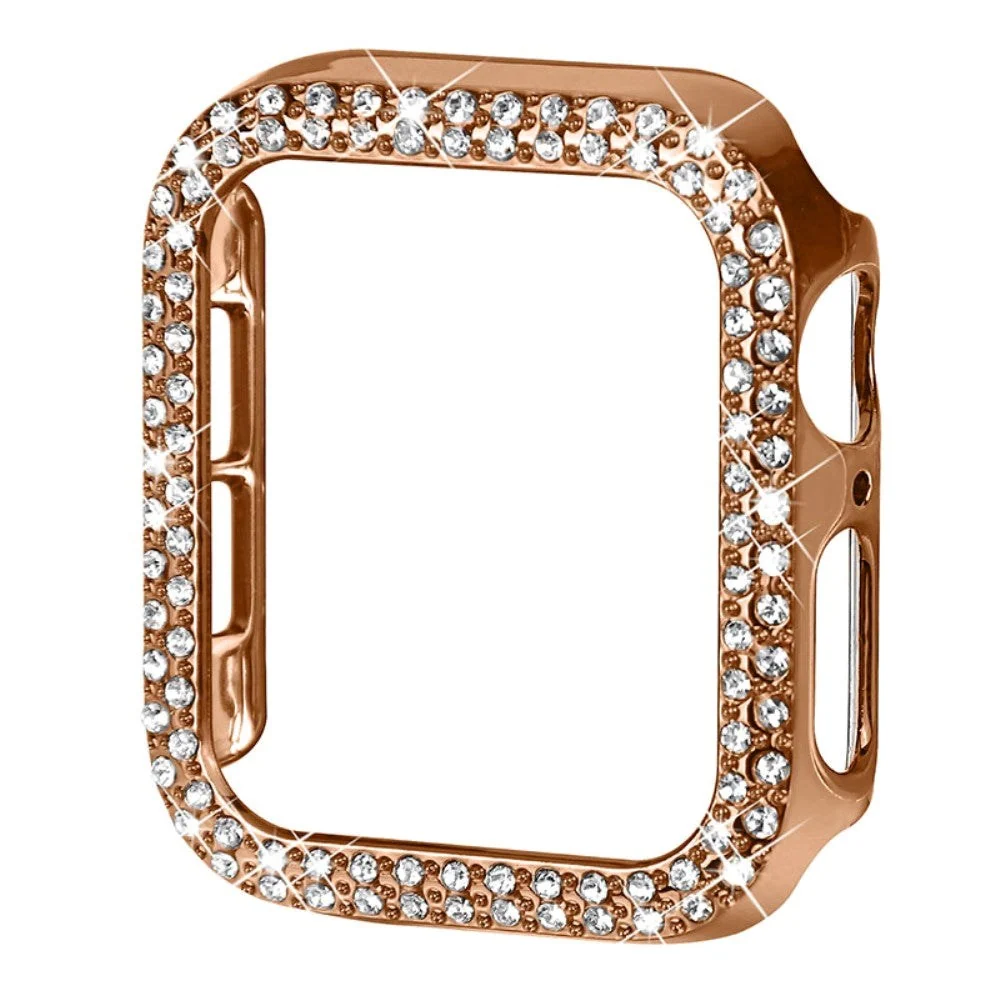 Apple Watch 9/8/7 (41mm) Hard Plast Deksel – Gull & Rhinsten v:3838041 Apple Watch 9/8/7 (41mm) Hard Plast Deksel – Gull & Rhinsten v:3838041