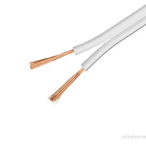DELTACO høyttalerkabel, 2×1,5mm2, ukontaktert, ren kobber, 100m, hvit v:2542325