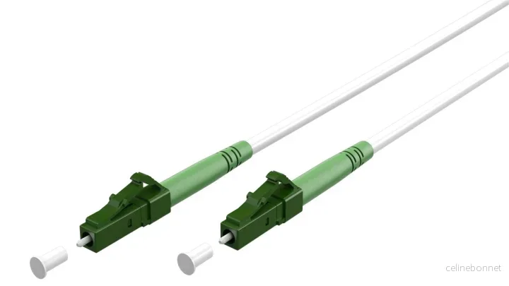 Goobay Fiberoptisk kabel (FTTH), Singlemode (OS2) Hvit, hvit (Simplex), 2 m plugg LC-APC (8°) > plugg LC-APC (8°), halogenfri kabelmantel (LSZH) v:7866930