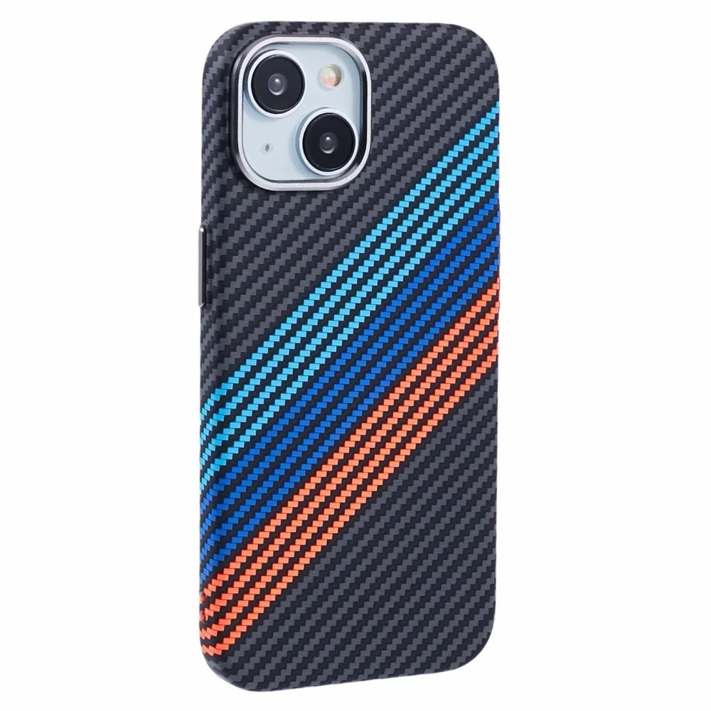 EIDERWOOD Mønstret Carbon Deksel - iPhone 14 - MagSafe Kompatibel - Co v:8789275