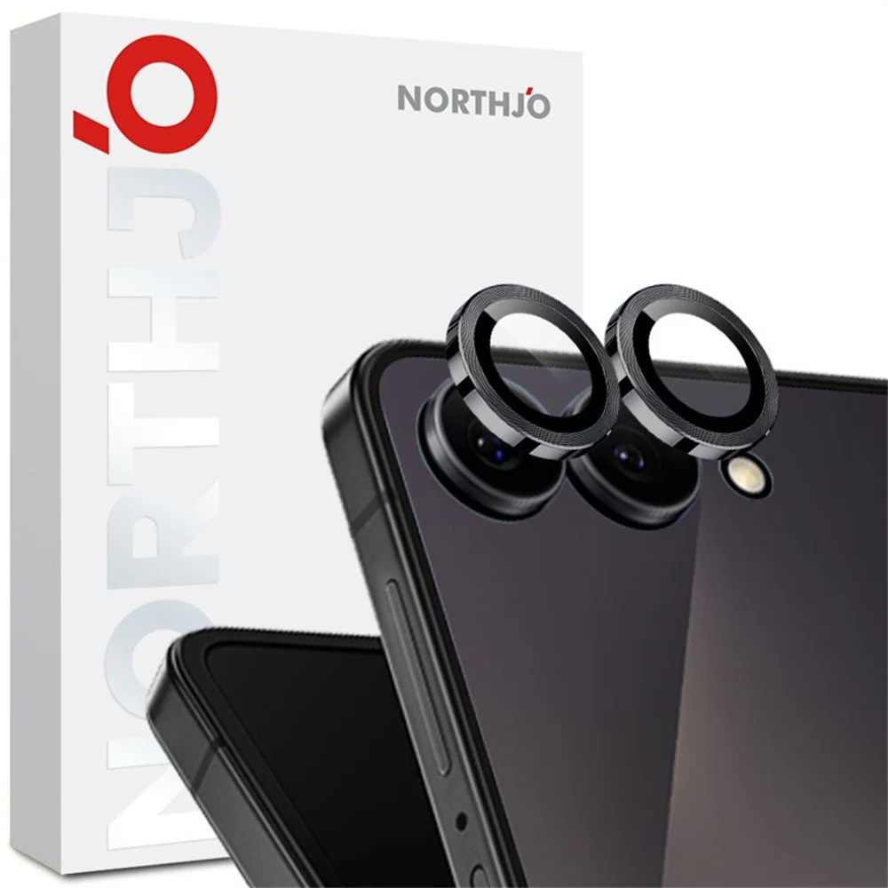 Samsung Galaxy Z Flip8 NORTHJO Kameralinsebeskyttelse – Metall & Glass v:3710563