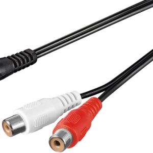 Goobay Adapter for lydkabel 3,5 mm, plugg til stereo RCA-kontakt Pawl 3,5 mm plugg (3-pinners, stereo) > 2x RCA-kontakt (lyd venstre/høyre) v:2065685 Goobay Adapter for lydkabel 3,5 mm, plugg til stereo RCA-kontakt Pawl 3,5 mm plugg (3-pinners, stereo) > 2x RCA-kontakt (lyd venstre/høyre) v:2065685
