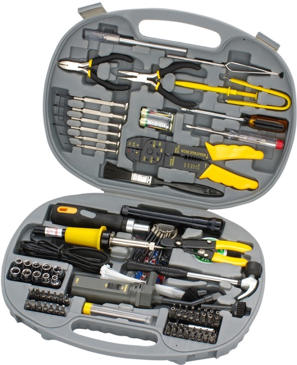 Sprotek STK-28145, verktygskit för datorer/tillbehör, 145 delar, gr� v:5292691
