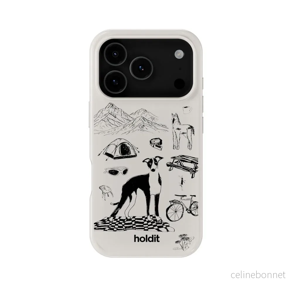 iPhone 18 Pro Max / 17 Pro Max Holdit Graphic Print Case – Wool Gray v:9128753