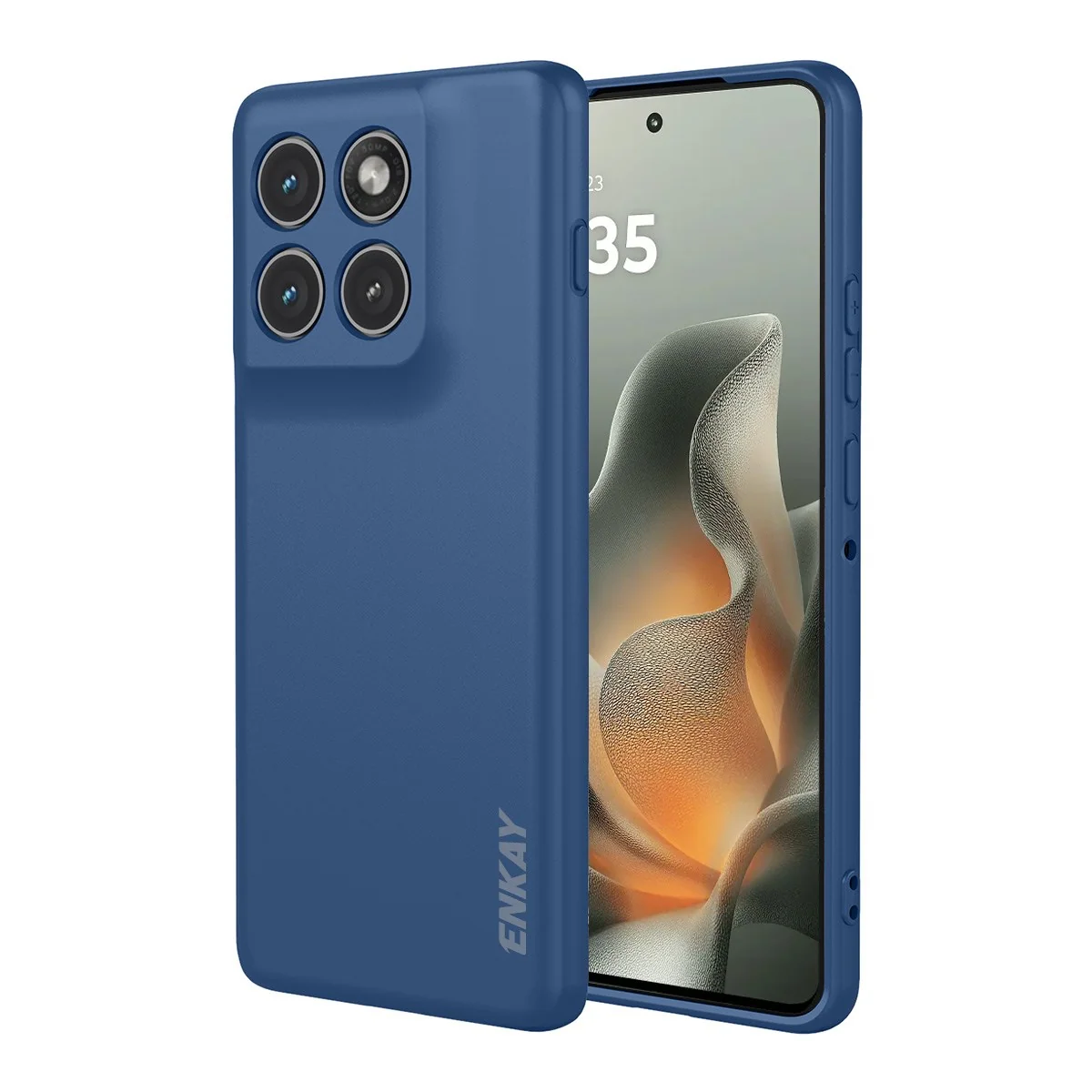 Motorola Edge 70 ENKAY Silikon Deksel – Mørk Blå v:3889932