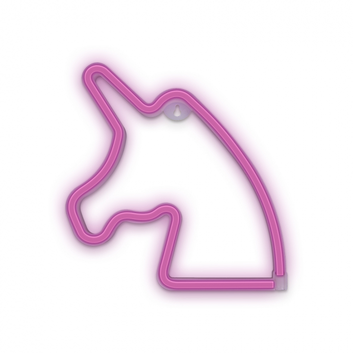 Forever Light Neon LED-lys Unicorn batteri + USB FLNEO1, Rosa v:4742512 Forever Light Neon LED-lys Unicorn batteri + USB FLNEO1, Rosa v:4742512