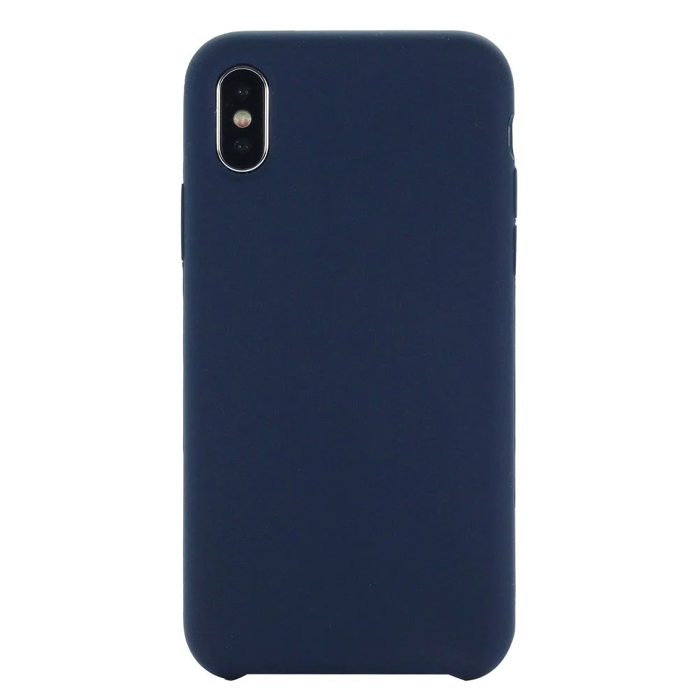 iPhone X / XS Soft Silicone Case – Mørkeblå Vol. 2 v:2858060