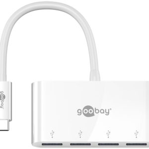 Goobay 4-veis USB-C™ Multiport Adapter – samtidig tilkobling av 4 x USB-A 3.0-kontakter til USB-C™-kontakt v:2459716 Goobay 4-veis USB-C™ Multiport Adapter – samtidig tilkobling av 4 x USB-A 3.0-kontakter til USB-C™-kontakt v:2459716