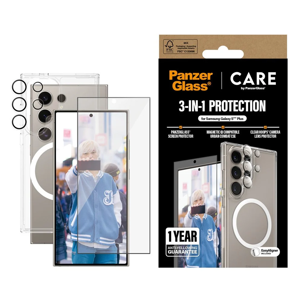 CARE by PanzerGlass Samsung Galaxy S25 Ultra 3-i-1 FLAGSHIP Bundle – D v:332461