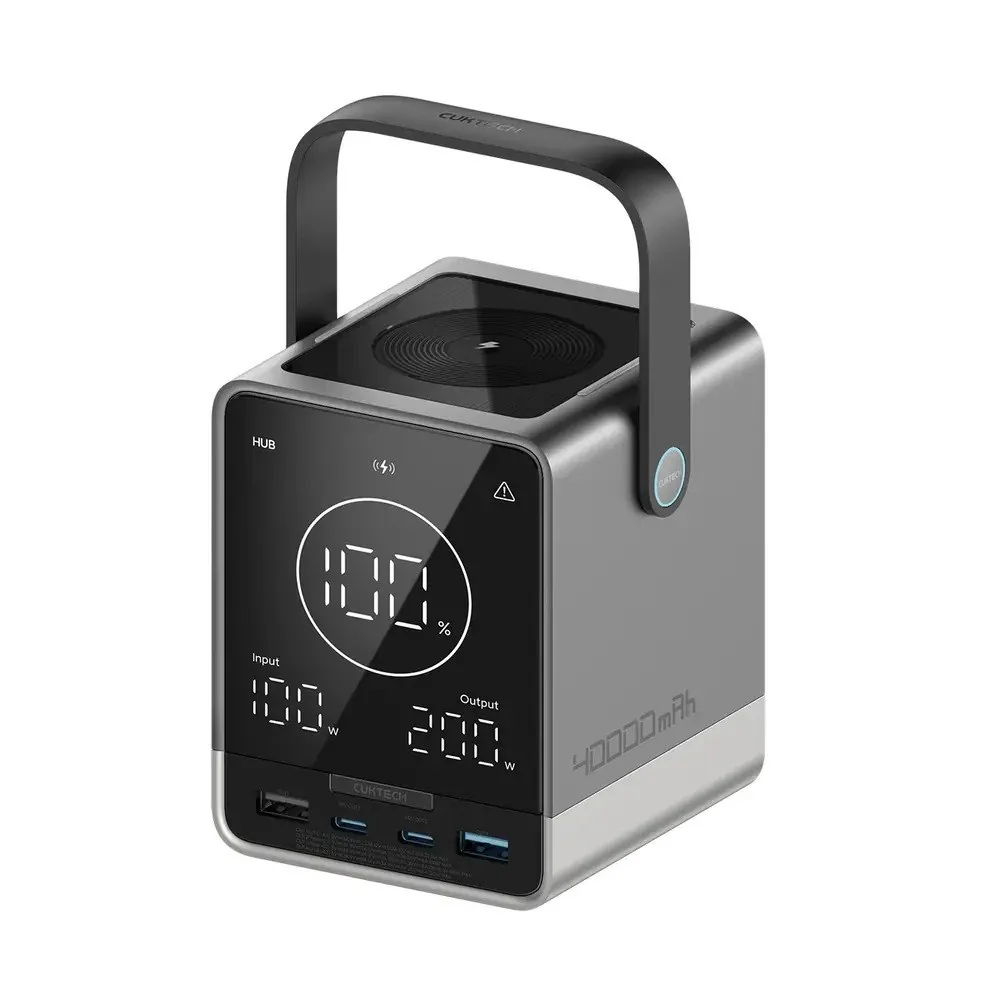 CUKTECH 300W PowerBank m. Trådløs Lading - 2x USB-C & 2x USB-A - 40.00 v:6066679