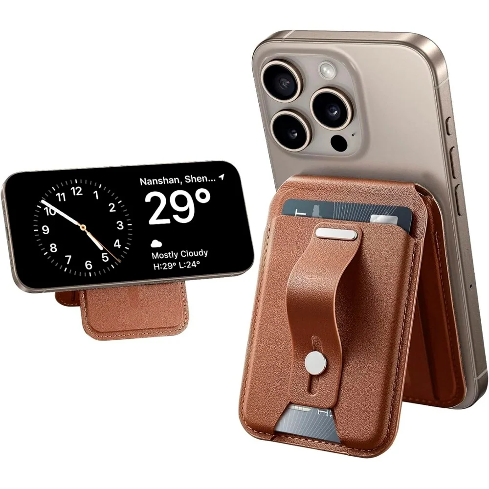ESR GripWallet Kortholder m. Ståfunksjon – MagSafe Kompatibel – Brun v:2285846 ESR GripWallet Kortholder m. Ståfunksjon – MagSafe Kompatibel – Brun v:2285846