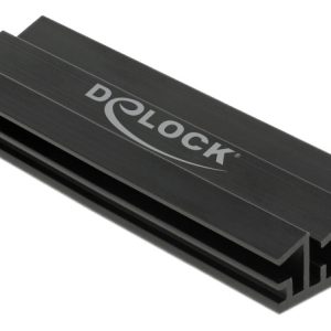 DeLOCK Kjøleribbe 70 mm for M.2-modul svart v:6068240 DeLOCK Kjøleribbe 70 mm for M.2-modul svart v:6068240