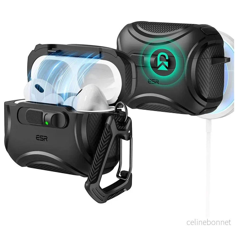 ESR AirPods Pro (3. gen.) Cyber FlickLock Deksel med Karabinkrok – Sva v:7173665