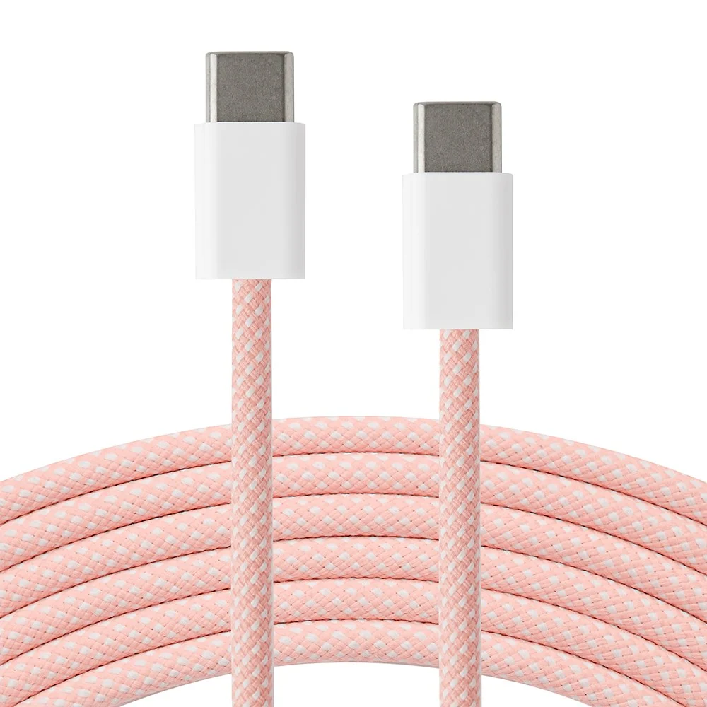 Xceed Braided USB-C til USB-C PD 60W - 2m - Rosa v:7200114