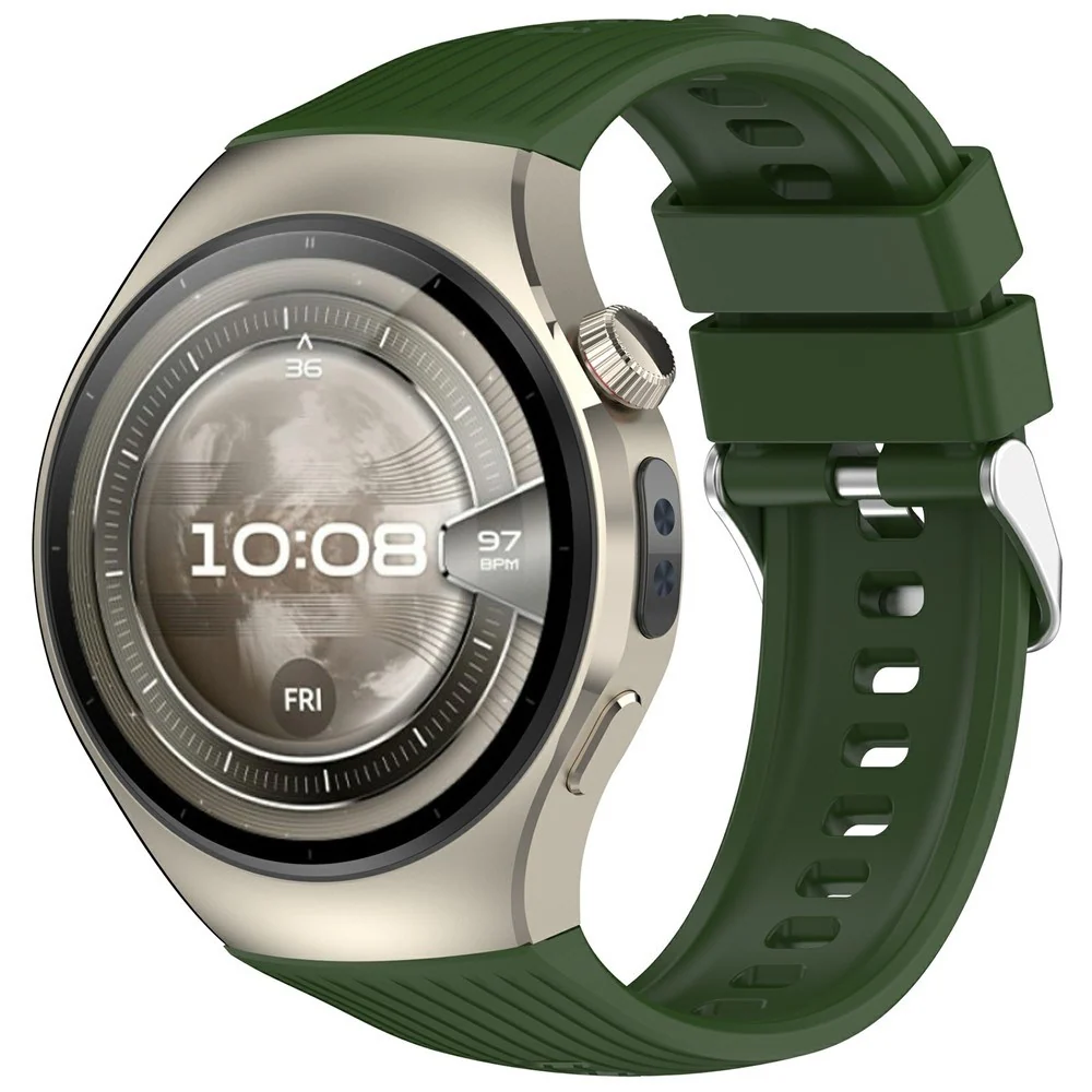 Huawei Watch 5 (42mm) EIDERWOOD Silikon Reim – Grønn v:4572090