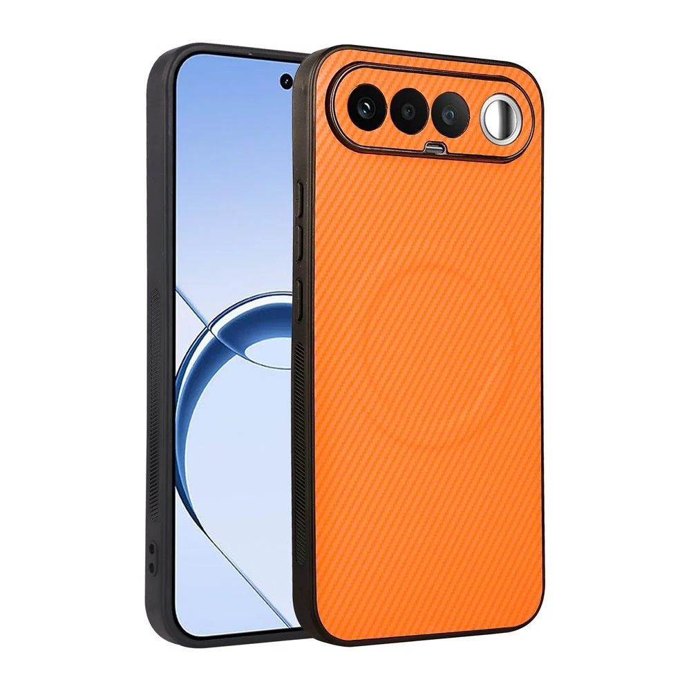 Realme 16 EIDERWOOD Hybrid Carbon Deksel – MagSafe Kompatibel – Oransj v:1037260 Realme 16 EIDERWOOD Hybrid Carbon Deksel – MagSafe Kompatibel – Oransj v:1037260