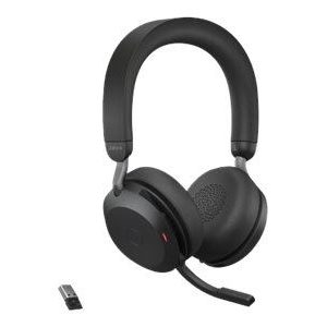 Jabra Trådløse hodetelefoner for kontoret, Jabra Evolve2 75 Link380a Uc Stereo Black v:1681060 Jabra Trådløse hodetelefoner for kontoret, Jabra Evolve2 75 Link380a Uc Stereo Black v:1681060