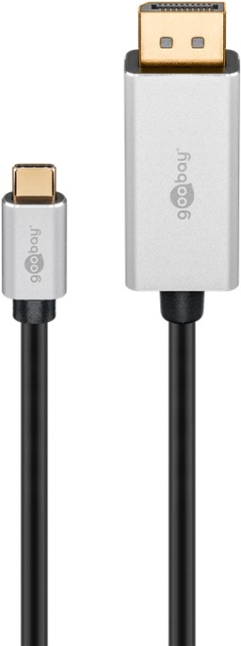 Goobay USB-C™ til DisplayPort™-adapterkabel, 2 m USB-C™-kontakt > DisplayPort™-kontakt v:1361376 Goobay USB-C™ til DisplayPort™-adapterkabel, 2 m USB-C™-kontakt > DisplayPort™-kontakt v:1361376