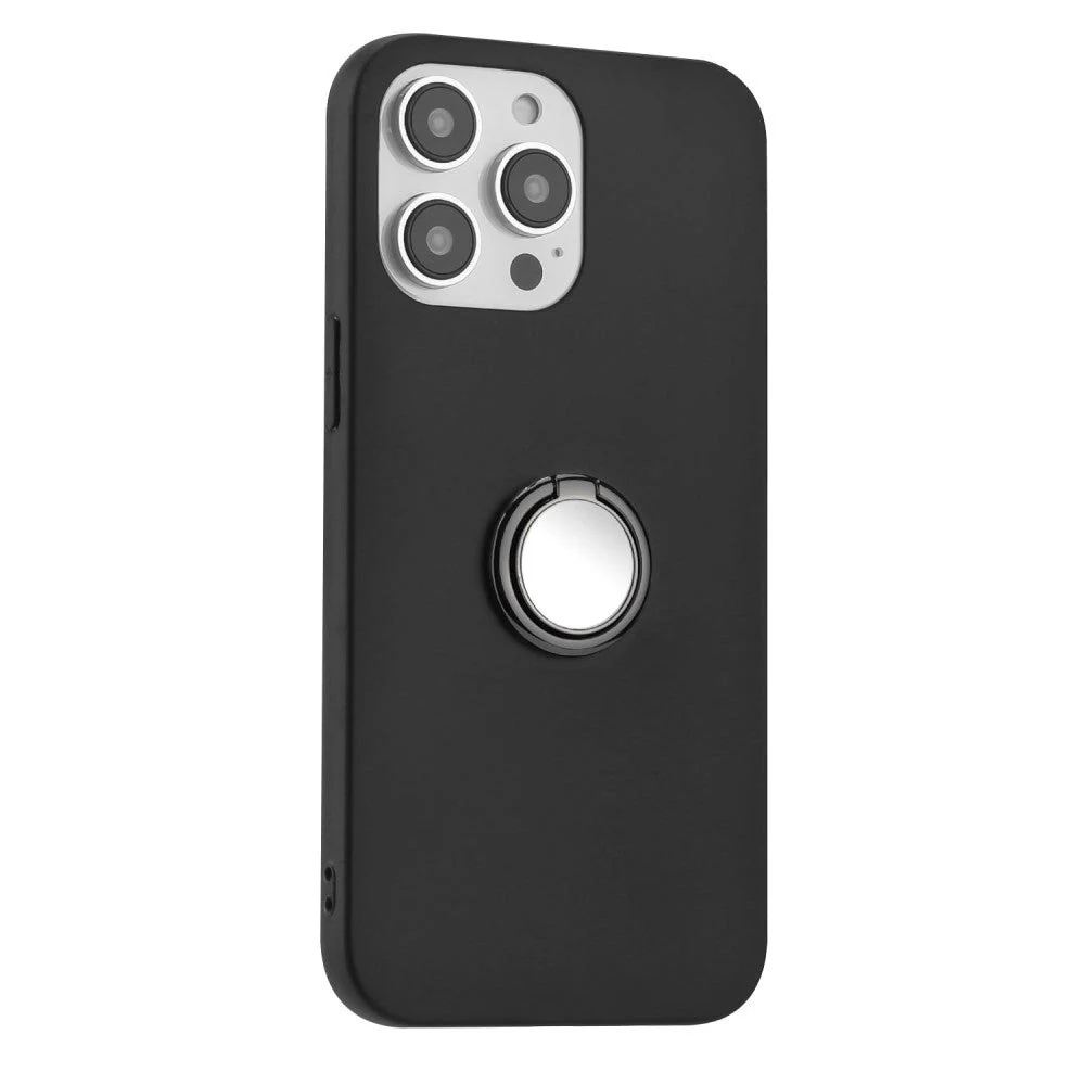 iPhone 15 Pro Max Fleksibelt Plast Deksel med Magnetisk Ringstøtte – S v:6104709