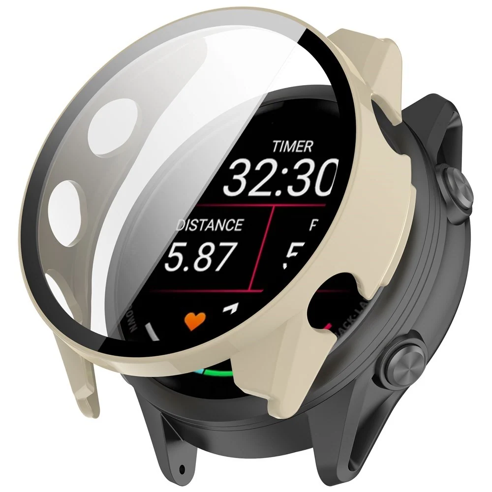 Garmin Forerunner 570 (47mm) Deksel med Skjermbeskytter i Herdet Glass v:8028859