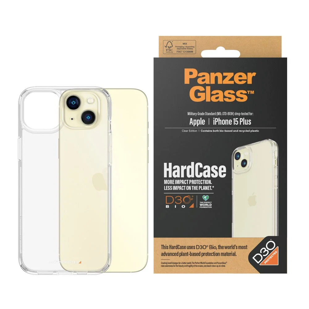iPhone 15 Plus Deksel PanzerGlass D3O Bio HardCase – Gjennomsiktig v:5242652 iPhone 15 Plus Deksel PanzerGlass D3O Bio HardCase – Gjennomsiktig v:5242652