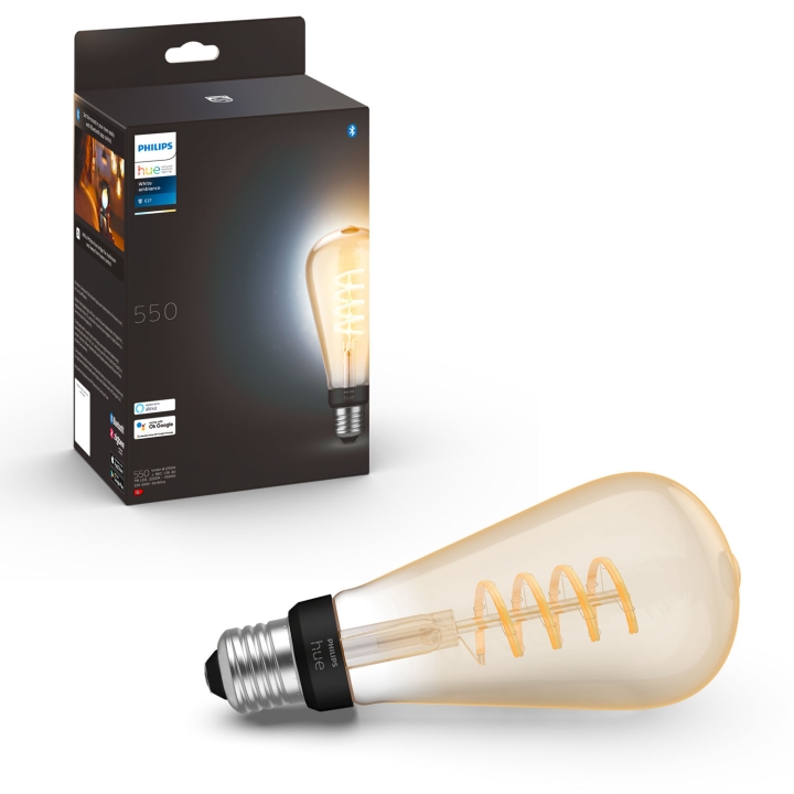 Philips Hue Hvit Ambiance Filament E27 ST72 Edison v:7606916