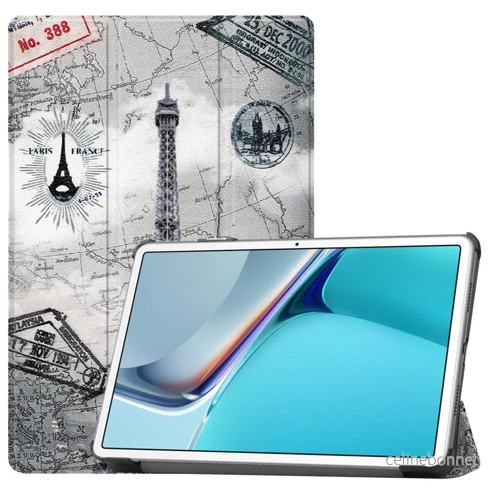 Huawei MatePad 11 Flip Deksel Med Stativfunksjon – Eiffeltårnet v:1892214 Huawei MatePad 11 Flip Deksel Med Stativfunksjon – Eiffeltårnet v:1892214