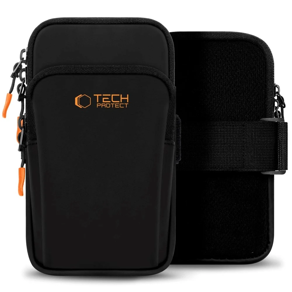 Tech-Protect Løpearmbånd - Universal - Svart / Oransje v:6391932