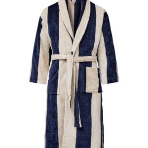 Kosta Linnewäfveri Velourbadekåpe, Navy/Sand, XXL v:5269749 Kosta Linnewäfveri Velourbadekåpe, Navy/Sand, XXL v:5269749