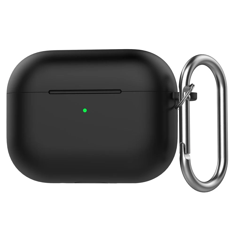 Apple AirPods Pro (3. gen.) Silikon Deksel – Karabinkrok – Svart v:3229480 Apple AirPods Pro (3. gen.) Silikon Deksel – Karabinkrok – Svart v:3229480
