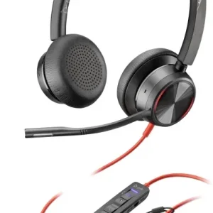 poly Blackwire 8225 – USB-C-stereohodesett med mikrofon + USB-C til USB-A-adapter, Microsoft Teams-sertifisert (8X225AA) v:3763427
