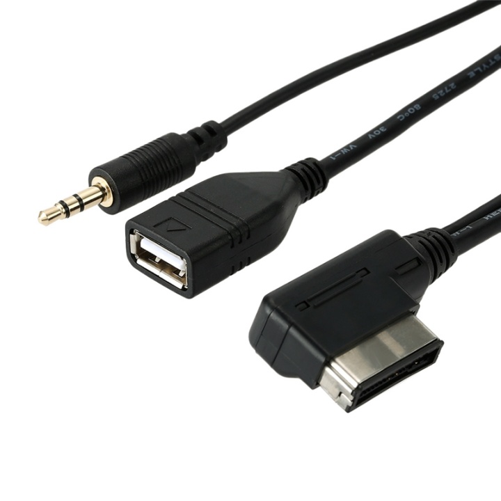 AMI-kabel - 3,5 mm, USB hunn - Audi MMI, VW MDI v:7049466