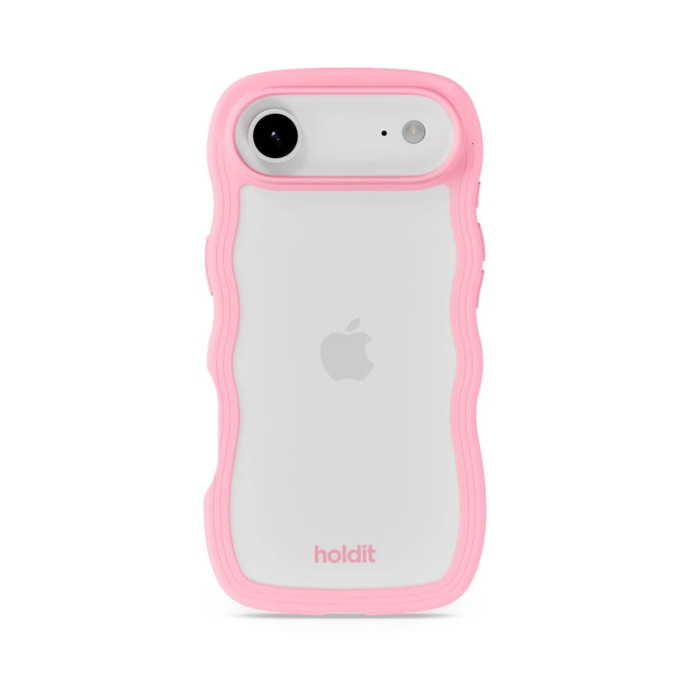 Holdit iPhone Air Wavy Deksel – Pink / Transparent v:3634273 Holdit iPhone Air Wavy Deksel – Pink / Transparent v:3634273