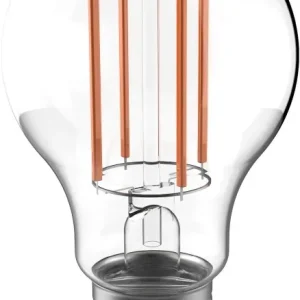 Airam LED A60-lampe, E27, 3000K, 470lm, klar kobber v:2302776 Airam LED A60-lampe, E27, 3000K, 470lm, klar kobber v:2302776
