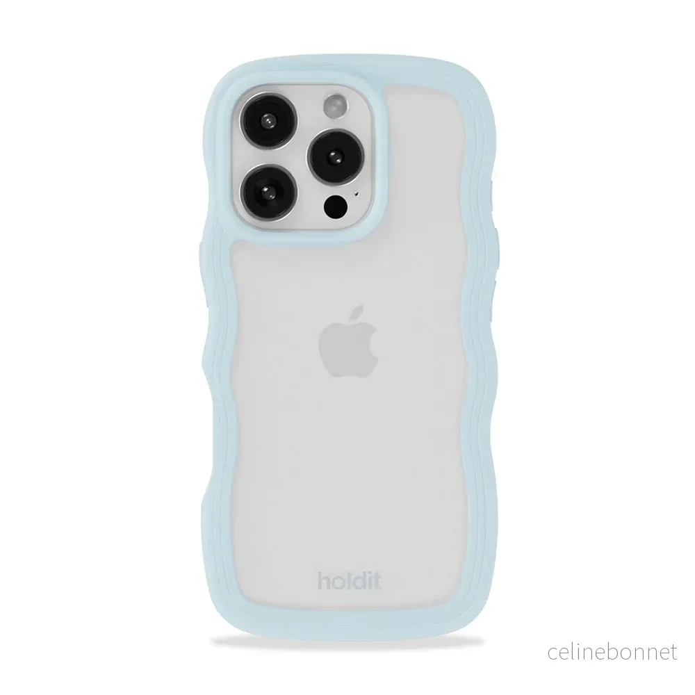 Holdit iPhone 16 Pro Max Wavy Deksel - Mineral Blue / Transparent v:2334134