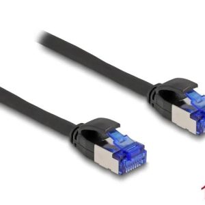 DeLOCK RJ45 nettverkskabel Cat.6A S/FTP Slim 1 m svart v:5283905 DeLOCK RJ45 nettverkskabel Cat.6A S/FTP Slim 1 m svart v:5283905